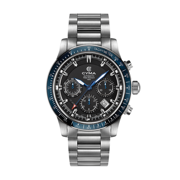 CYMA W02-00608-002 GRAND MAESTRO THE STEEL CROSS LIMITED EDITION AUTOMATIC CHRONOGRAPH MEN WATCH