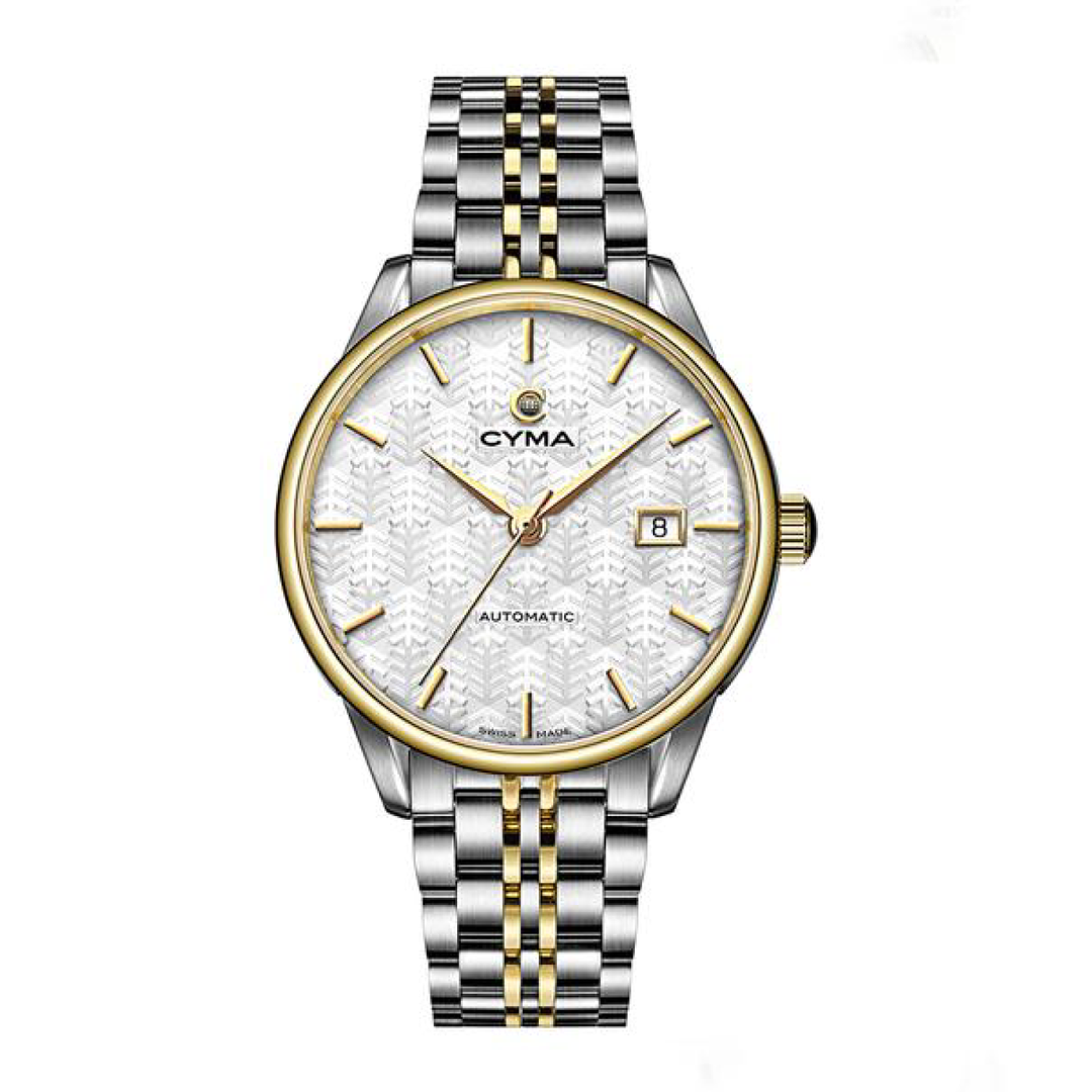 CYMA CLASSIC AUTOMATIC STAINLESS STEEL TWO-TONE MEN WATCH