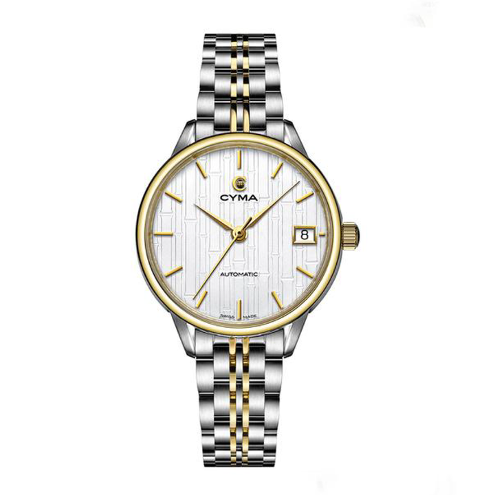 CYMA CLASSIC AUTOMATIC STAINLESS STEEL TWO-TONE WOMEN WATCH