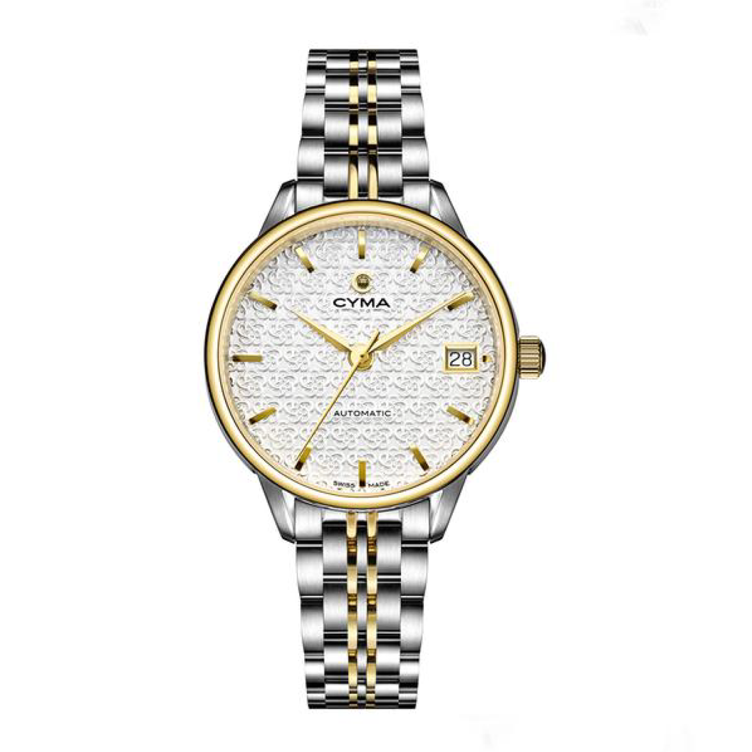 CYMA CLASSIC AUTOMATIC STAINLESS STEEL TWO-TONE WOMEN WATCH