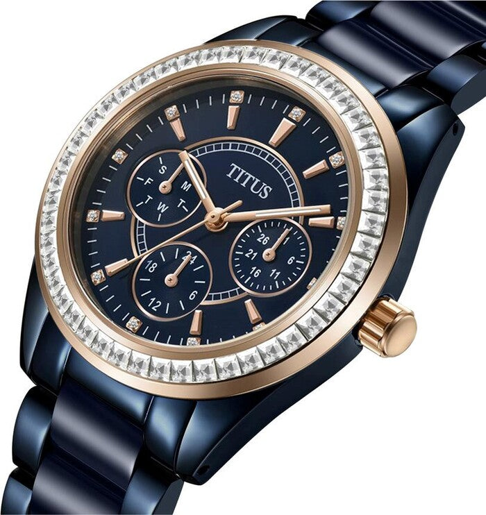 SOLVIL ET TITUS PERSE W06-02108-012 MULTI-FUNCTION QUARTZ WOMEN WATCH