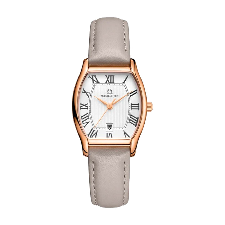 SOLVIL ET TITUS BARISTA W06-02825-006 3 HANDS DATE QUARTZ WOMEN WATCH