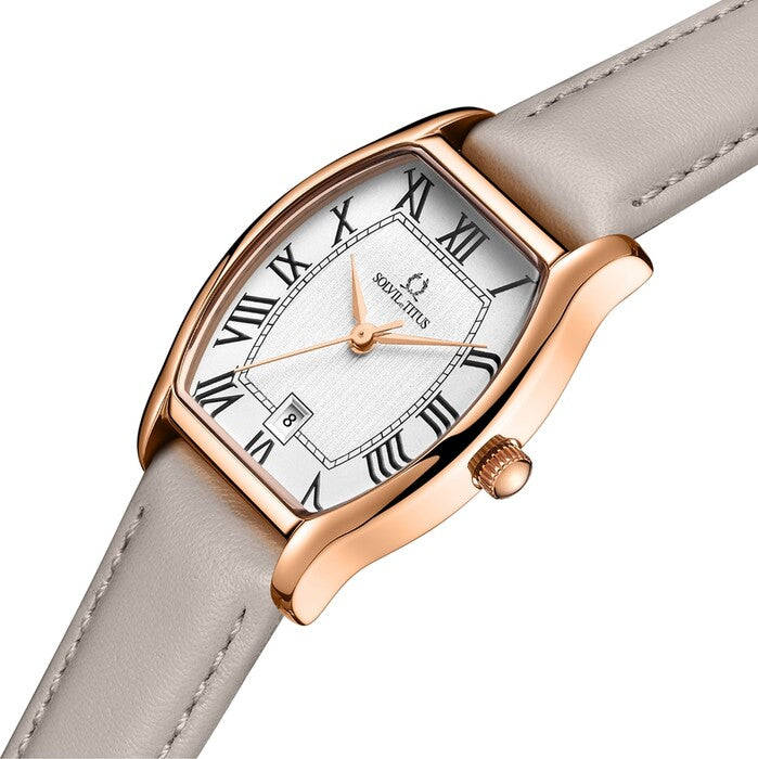 SOLVIL ET TITUS BARISTA W06-02825-006 3 HANDS DATE QUARTZ WOMEN WATCH