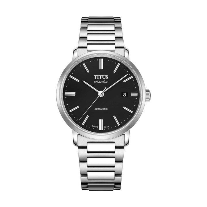 SOLVIL ET TITUS SONVILIER W06-02950-001 3 HANDS DATE AUTOMATIC MEN WATCH