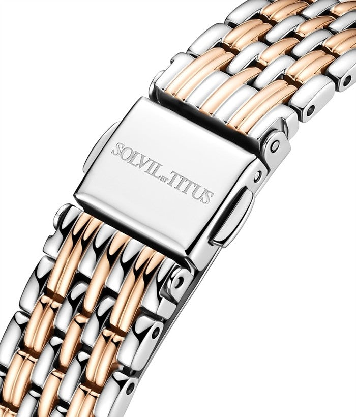 SOLVIL ET TITUS FAIR LADY W06-03025-007 3 HANDS DATE QUARTZ WOMEN WATCH