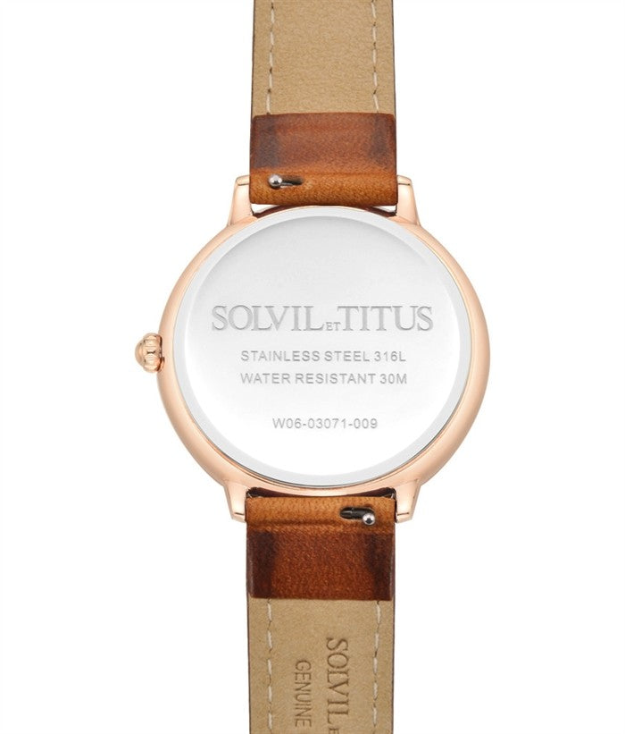SOLVIL ET TITUS FASHIONISTA W06-03071-009 MULTI-FUNCTION QUARTZ WOMEN WATCH