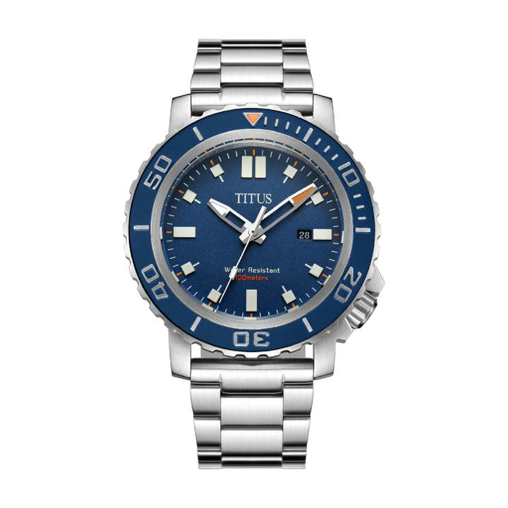 SOLVIL ET TITUS MODERNIST W06-03120-001 3 HANDS DATE QUARTZ MEN WATCH
