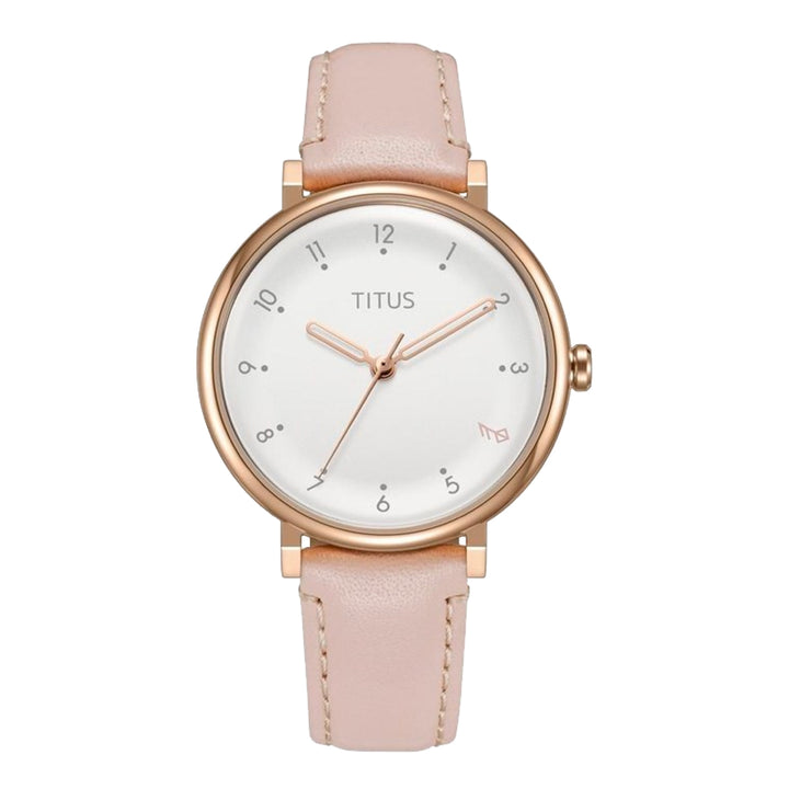 SOLVIL ET TITUS NORDIC TALE W06-03161-003 3 HANDS QUARTZ LEATHER WOMEN WATCH