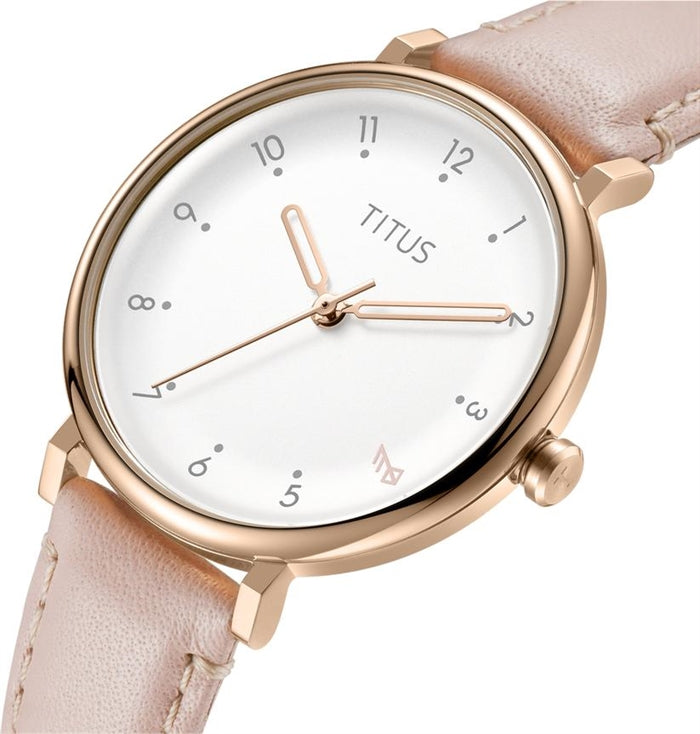 SOLVIL ET TITUS NORDIC TALE W06-03161-003 3 HANDS QUARTZ LEATHER WOMEN WATCH
