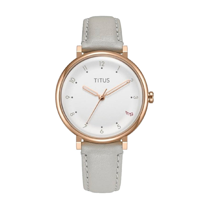 SOLVIL ET TITUS NORDIC TALE W06-03161-005 3 HANDS QUARTZ LEATHER WOMEN WATCH