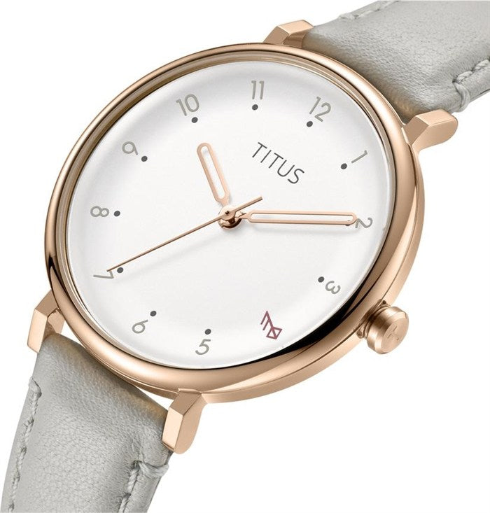 SOLVIL ET TITUS NORDIC TALE W06-03161-005 3 HANDS QUARTZ LEATHER WOMEN WATCH