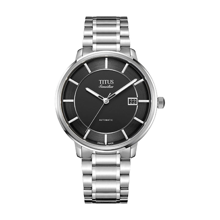 SOLVIL ET TITUS SONVILIER W06-03180-001 3 HANDS DATE AUTOMATIC MEN WATCH