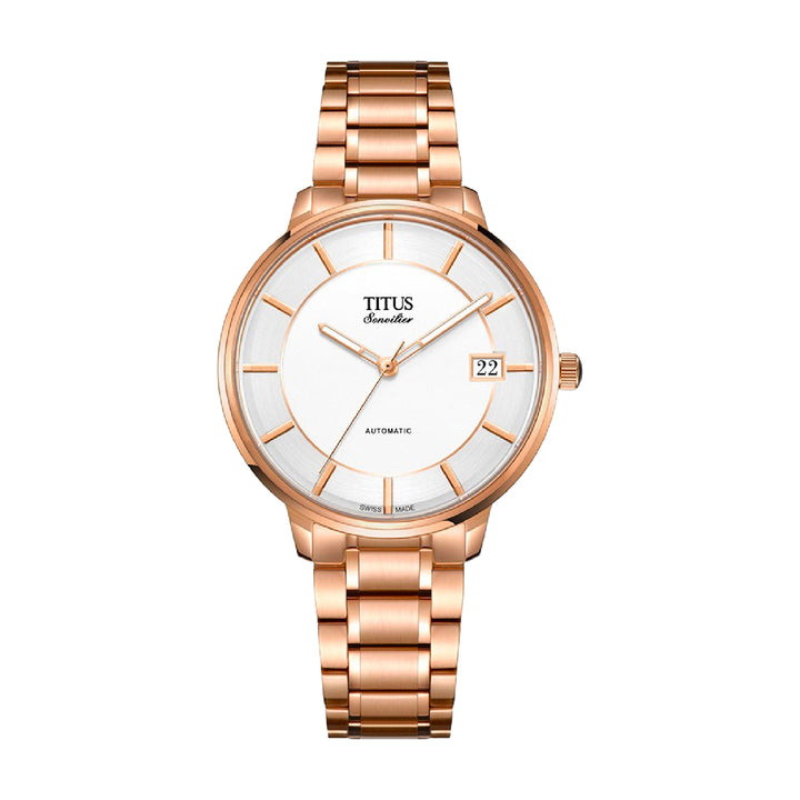 SOLVIL ET TITUS SONVILIER W06-03181-002 3 HANDS DATE AUTOMATIC WOMEN WATCH