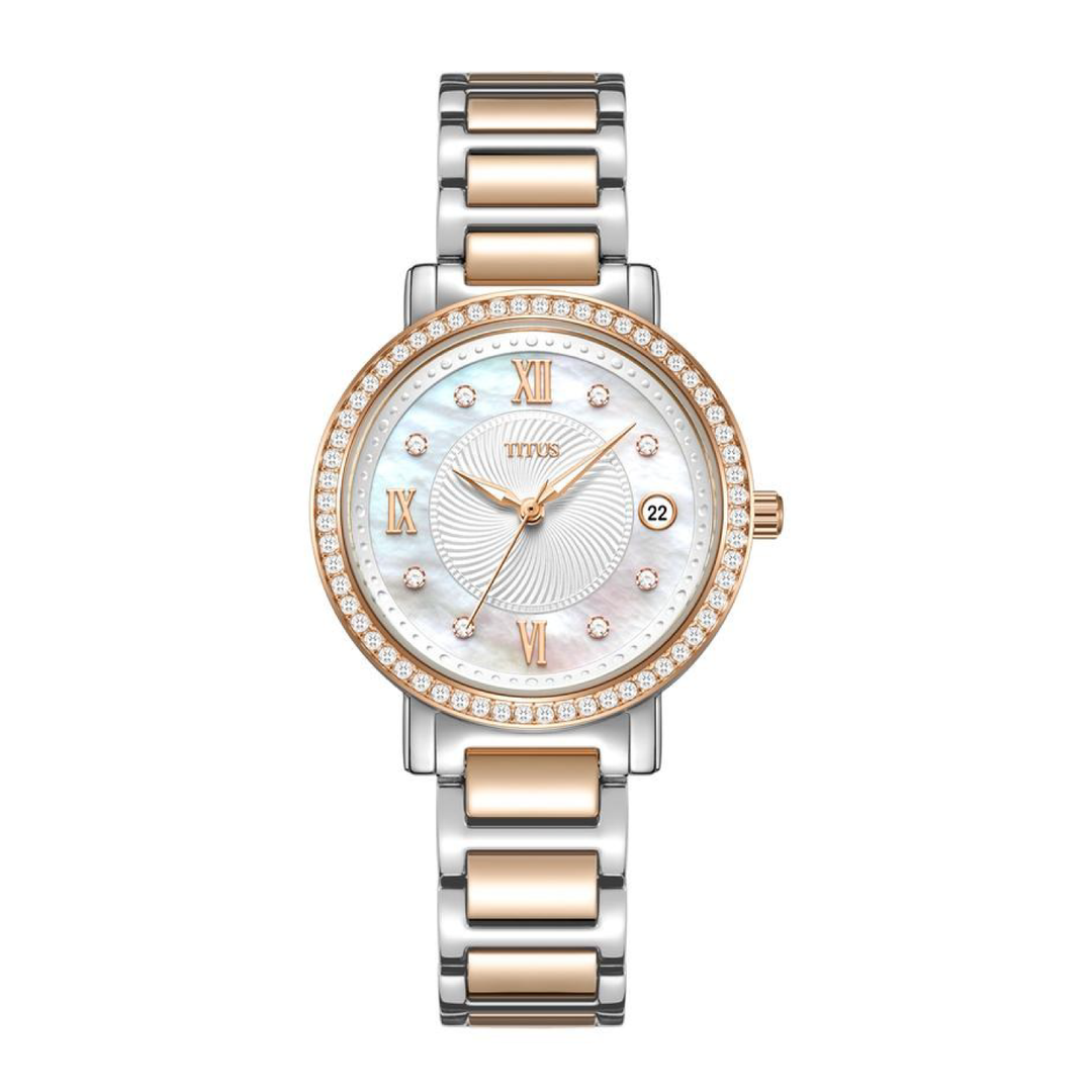 SOLVIL ET TITUS CHANDELIER W06-03200-002 3 HANDS DATE QUARTZ WOMEN WATCH