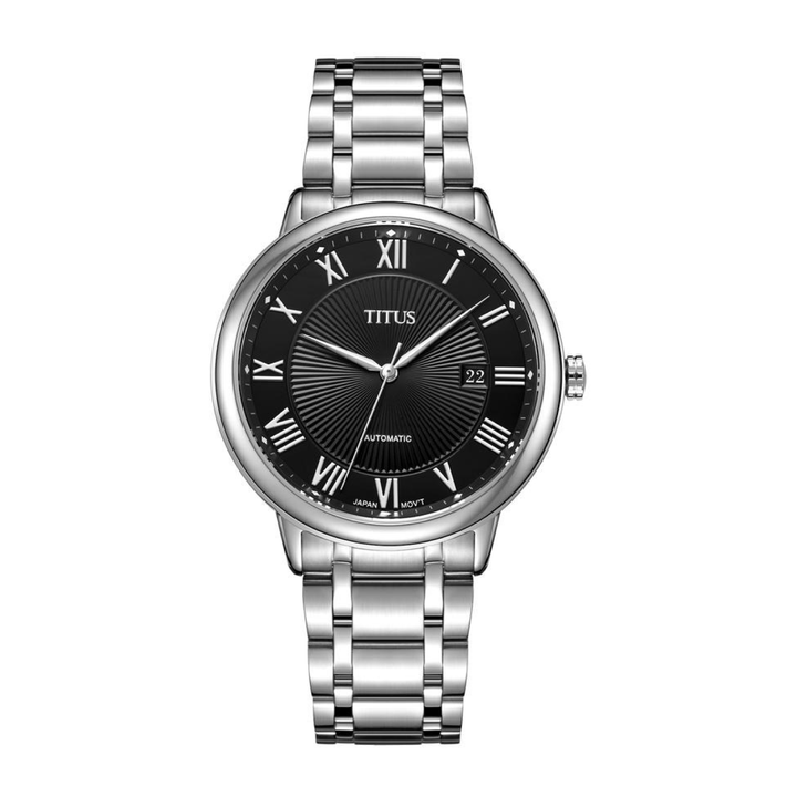 SOLVIL ET TITUS EXQUISITE W06-03205-001 3 HANDS DATE AUTOMATIC MEN WATCH