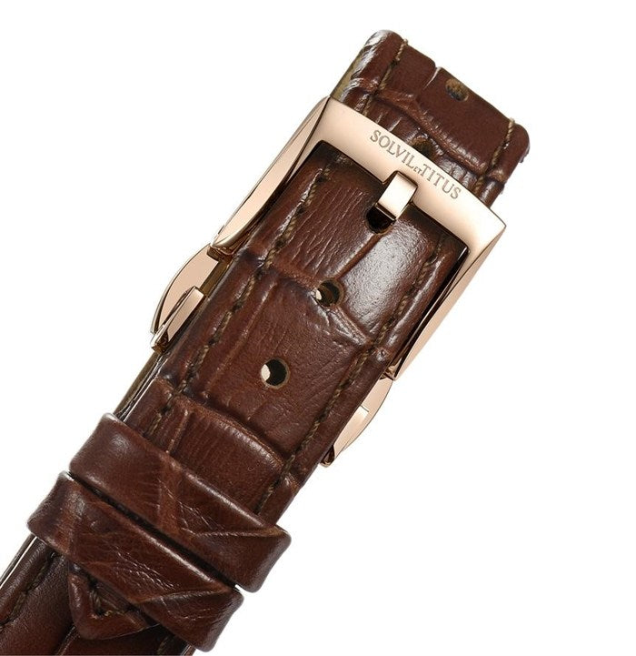 SOLVIL ET TITUS EXQUISITE W06-03232-002 3 HANDS AUTOMATIC WOMEN WATCH