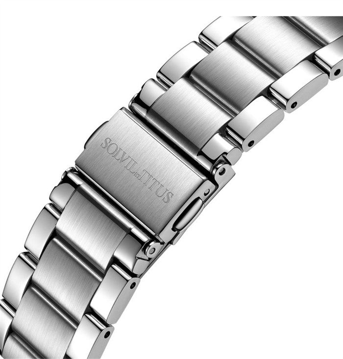 SOLVIL ET TITUS CLASSIC W06-03234-001 3 HANDS AUTOMATIC MEN WATCH