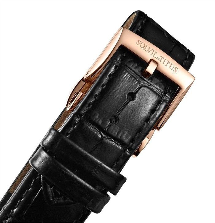 SOLVIL ET TITUS CLASSIC W06-03234-003 3 HANDS AUTOMATIC MEN WATCH