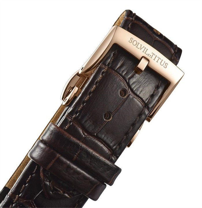 SOLVIL ET TITUS EXQUISITE W06-03234-004 3 HANDS AUTOMATIC MEN WATCH