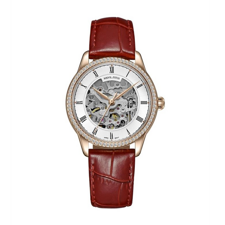 SOLVIL ET TITUS CLASSIC W06-03235-004 3 HANDS AUTOMATIC WOMEN WATCH
