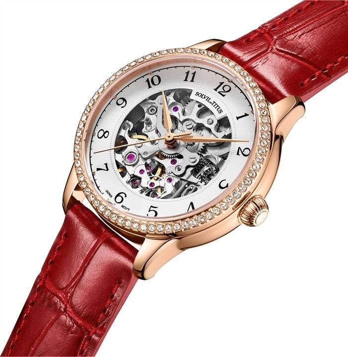 SOLVIL ET TITUS CLASSIC W06-03235-005 3 HANDS AUTOMATIC WOMEN WATCH