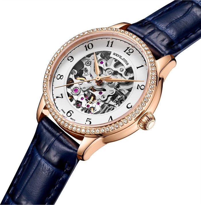 SOLVIL ET TITUS ENLIGHT W06-03235-007 3 HANDS AUTOMATIC WOMEN WATCH
