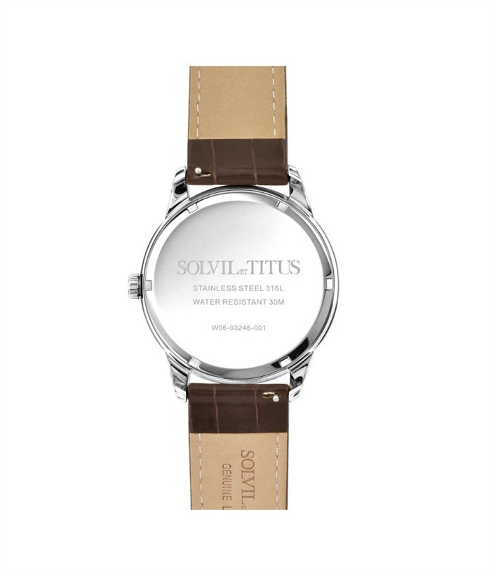 SOLVIL ET TITUS CLASSICIST W06-03246-001 MULTI-FUNCTION QUARTZ MEN WATCH