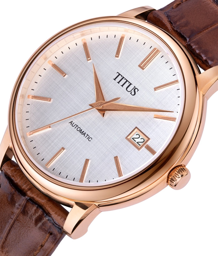 SOLVIL ET TITUS THE DAWN W06-03247-002 3 HANDS DATE MECHANICAL MEN WATCH