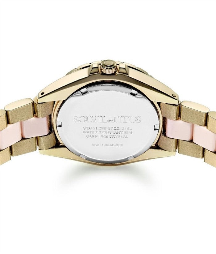 SOLVIL ET TITUS PERSE W06-03248-003 MULTI-FUNCTION QUARTZ WOMEN WATCH