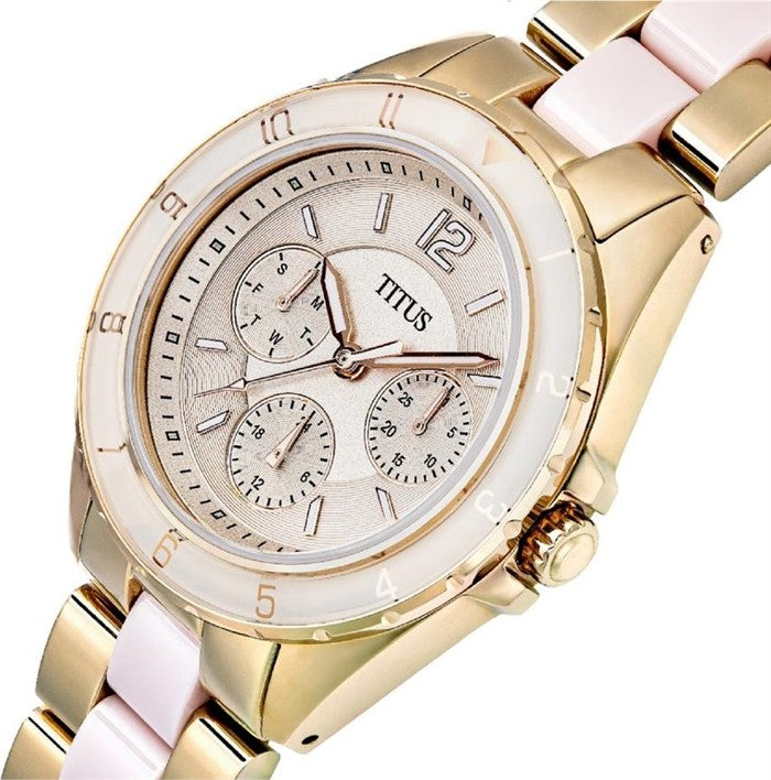 SOLVIL ET TITUS PERSE W06-03248-003 MULTI-FUNCTION QUARTZ WOMEN WATCH