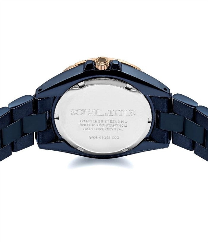 SOLVIL ET TITUS PERSE W06-03248-004 MULTI-FUNCTION QUARTZ WOMEN WATCH