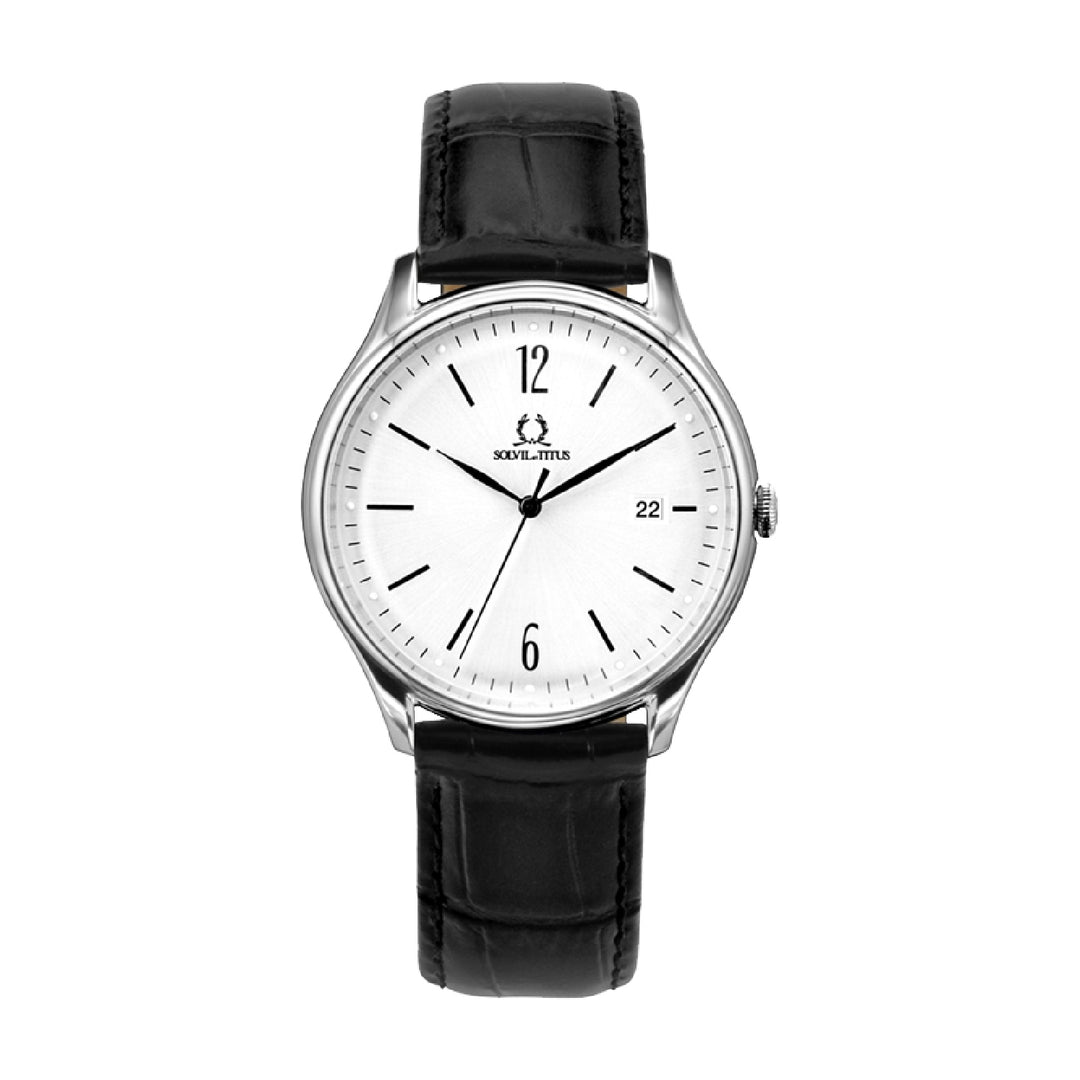 SOLVIL ET TITUS CLASSICIST W06-03252-001 3 HANDS DATE QUARTZ MEN WATCH