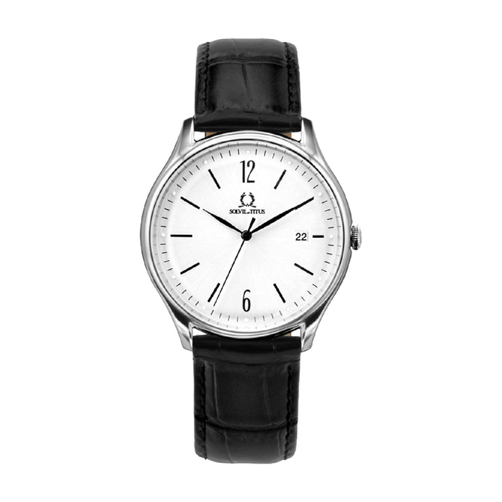 SOLVIL ET TITUS CLASSICIST W06-03252-001 3 HANDS DATE QUARTZ MEN WATCH