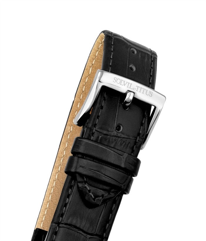 SOLVIL ET TITUS CLASSICIST W06-03252-001 3 HANDS DATE QUARTZ MEN WATCH