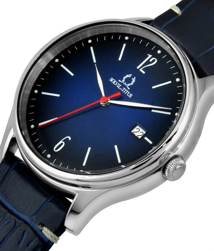 SOLVIL ET TITUS CLASSICIST W06-03252-002 3 HANDS DATE QUARTZ MEN WATCH