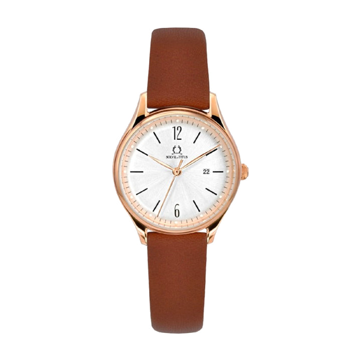 SOLVIL ET TITUS CLASSICIST W06-03253-003 3 HANDS DATE QUARTZ WOMEN WATCH