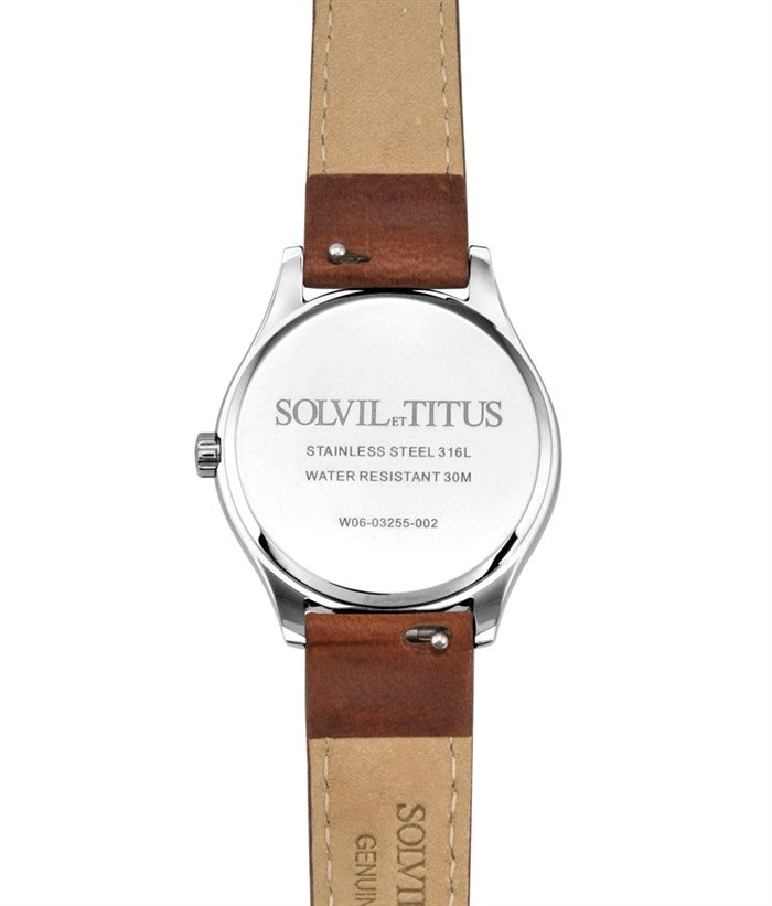 SOLVIL ET TITUS CLASSICIST W06-03255-002 SMALL SECONDS QUARTZ WOMEN WATCH