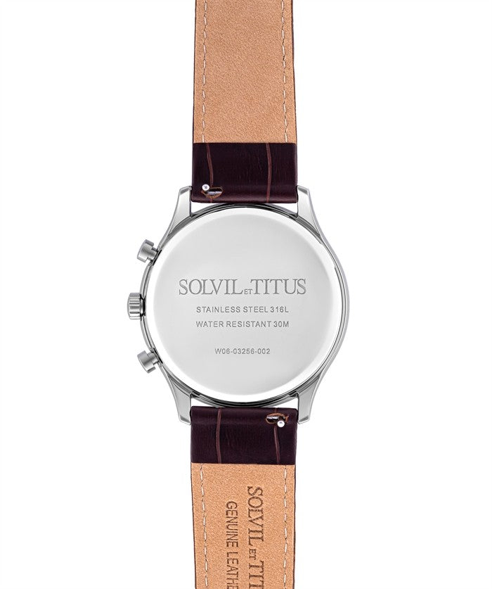 SOLVIL ET TITUS CLASSICIST W06-03256-002 MULTI-FUNCTION QUARTZ MEN WATCH
