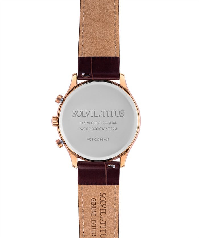 SOLVIL ET TITUS CLASSICIST W06-03256-003 MULTI-FUNCTION QUARTZ MEN WATCH