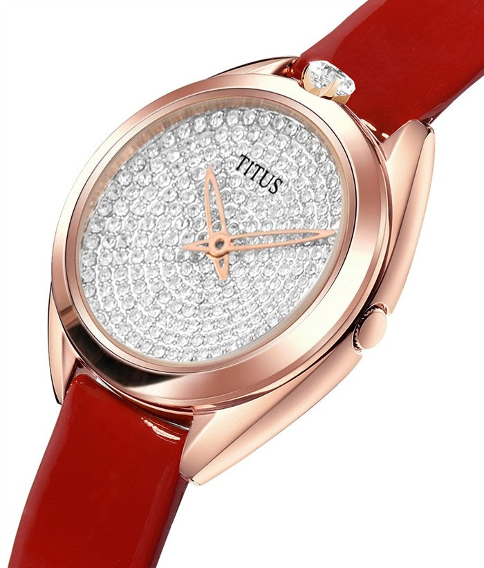 SOLVIL ET TITUS RING & KNOT W06-03260-002 2 HANDS QUARTZ WOMEN WATCH