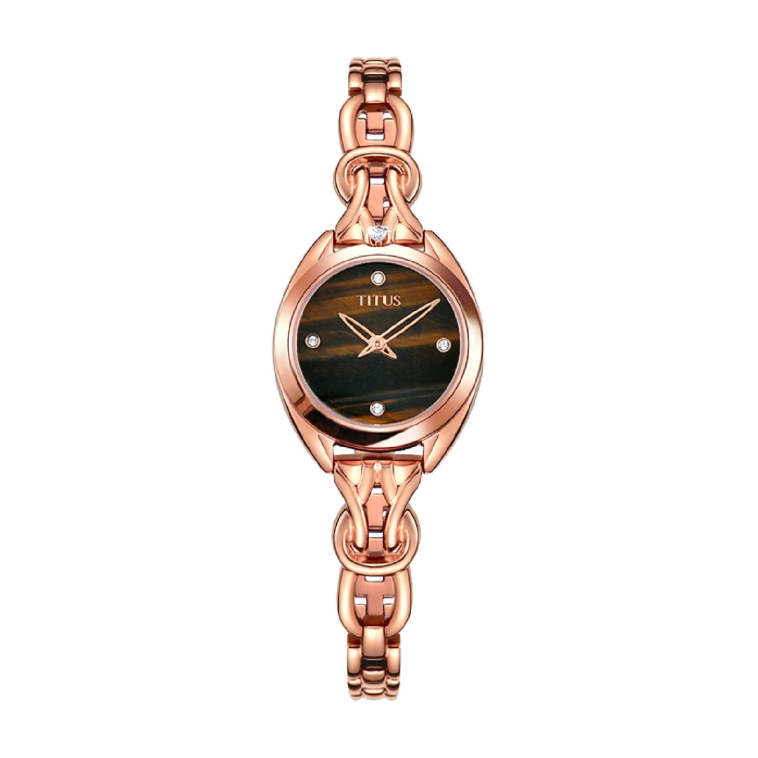 SOLVIL ET TITUS RING & KNOT W06-03260-005 2 HANDS QUARTZ WOMEN WATCH