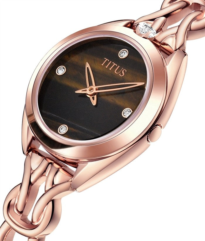 SOLVIL ET TITUS RING & KNOT W06-03260-005 2 HANDS QUARTZ WOMEN WATCH