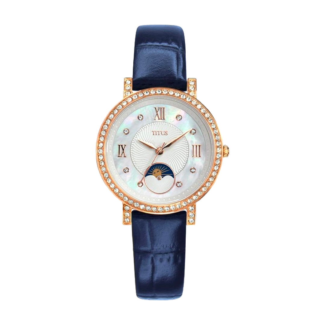 SOLVIL ET TITUS CHANDELIER W06-03261-005 3 HANDS WITH DAY NIGHT INDICATOR QUARTZ WOMEN WATCH