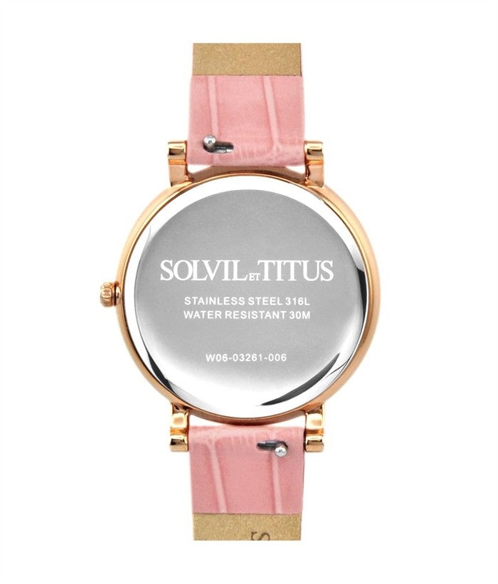 SOLVIL ET TITUS CHANDELIER W06-03261-006 3 HANDS WITH DAY NIGHT INDICATOR QUARTZ WOMEN WATCH