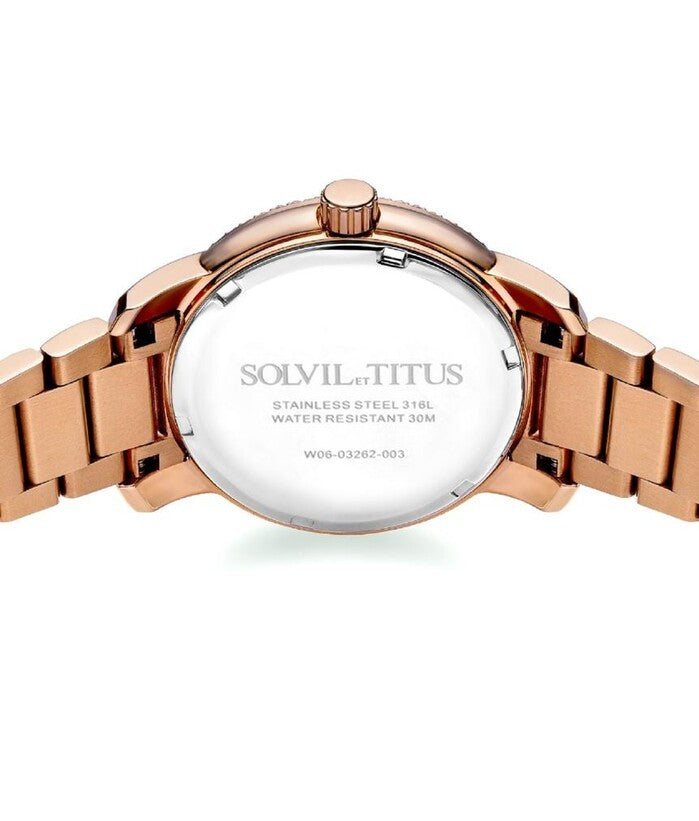 SOLVIL ET TITUS DEVOT W06-03262-003 MULTI-FUNCTION QUARTZ WOMEN WATCH