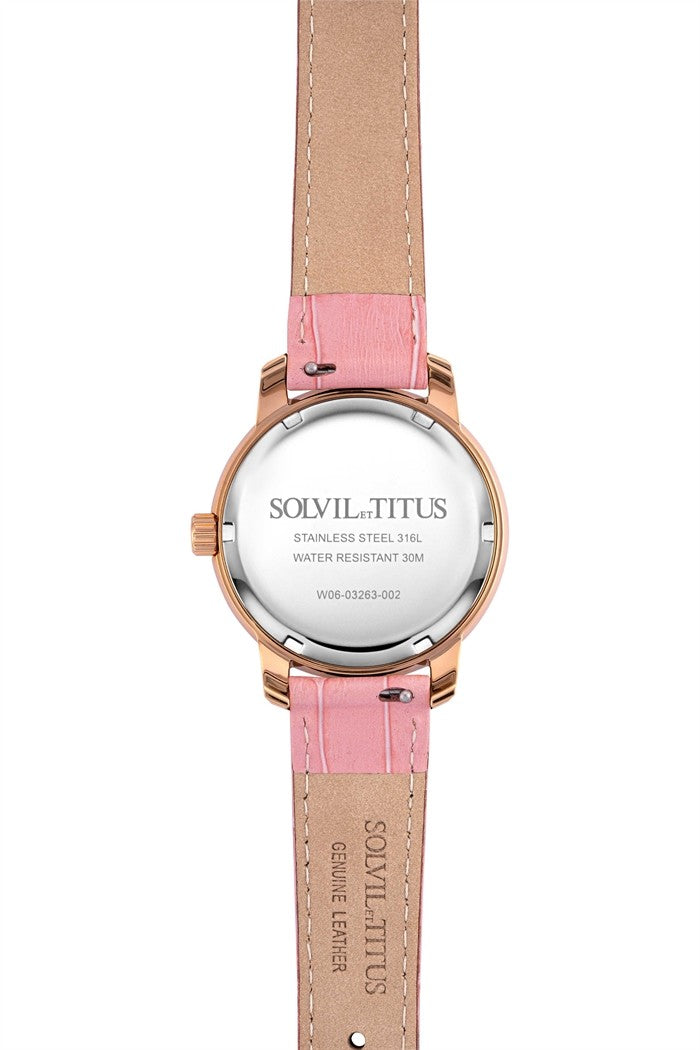 SOLVIL ET TITUS DEVOT W06-03263-002 MULTI-FUNCTION QUARTZ WOMEN WATCH