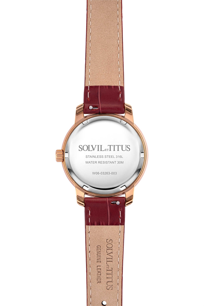 SOLVIL ET TITUS DEVOT W06-03263-003 MULTI-FUNCTION QUARTZ WOMEN WATCH