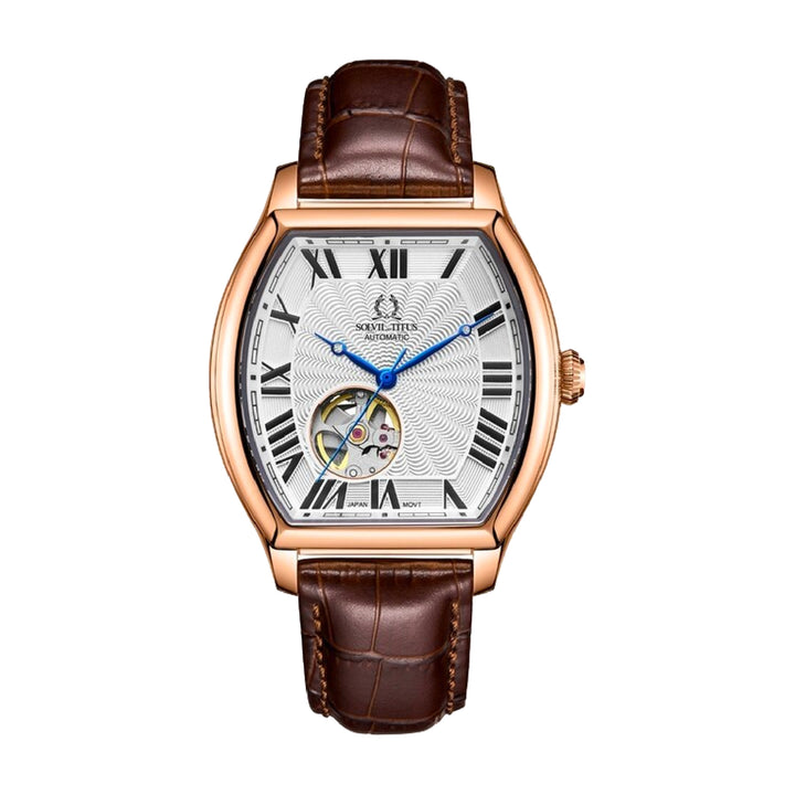 SOLVIL ET TITUS BARRIQUE W06-03268-002 3 HANDS MECHANICAL MEN WATCH