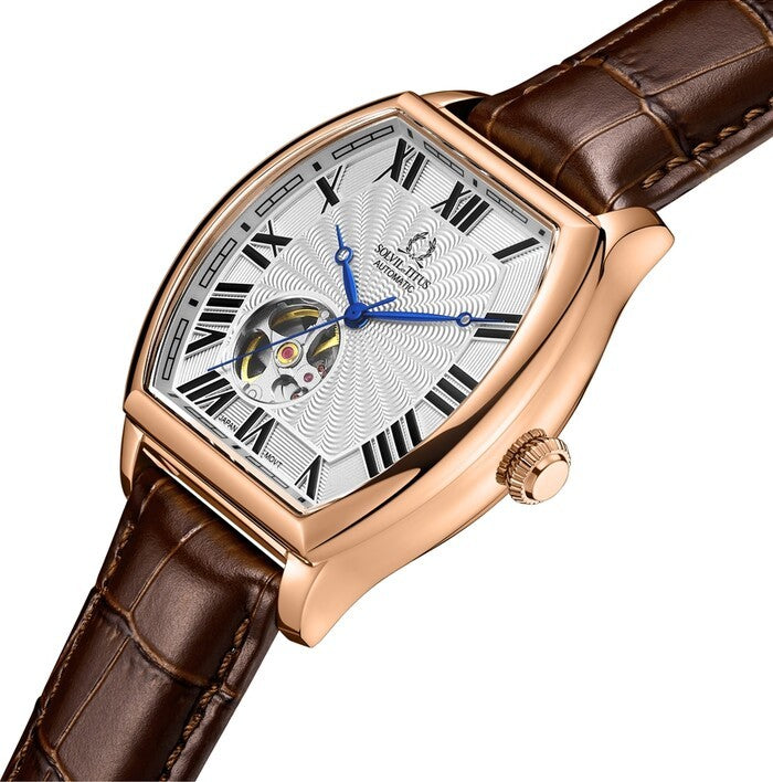 SOLVIL ET TITUS BARRIQUE W06-03268-002 3 HANDS MECHANICAL MEN WATCH