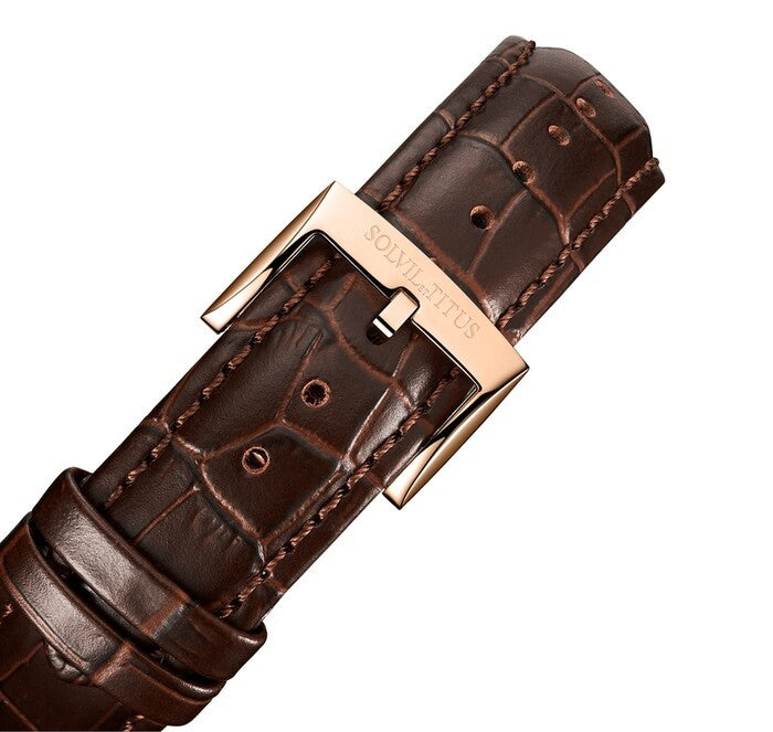 SOLVIL ET TITUS BARRIQUE W06-03268-002 3 HANDS MECHANICAL MEN WATCH